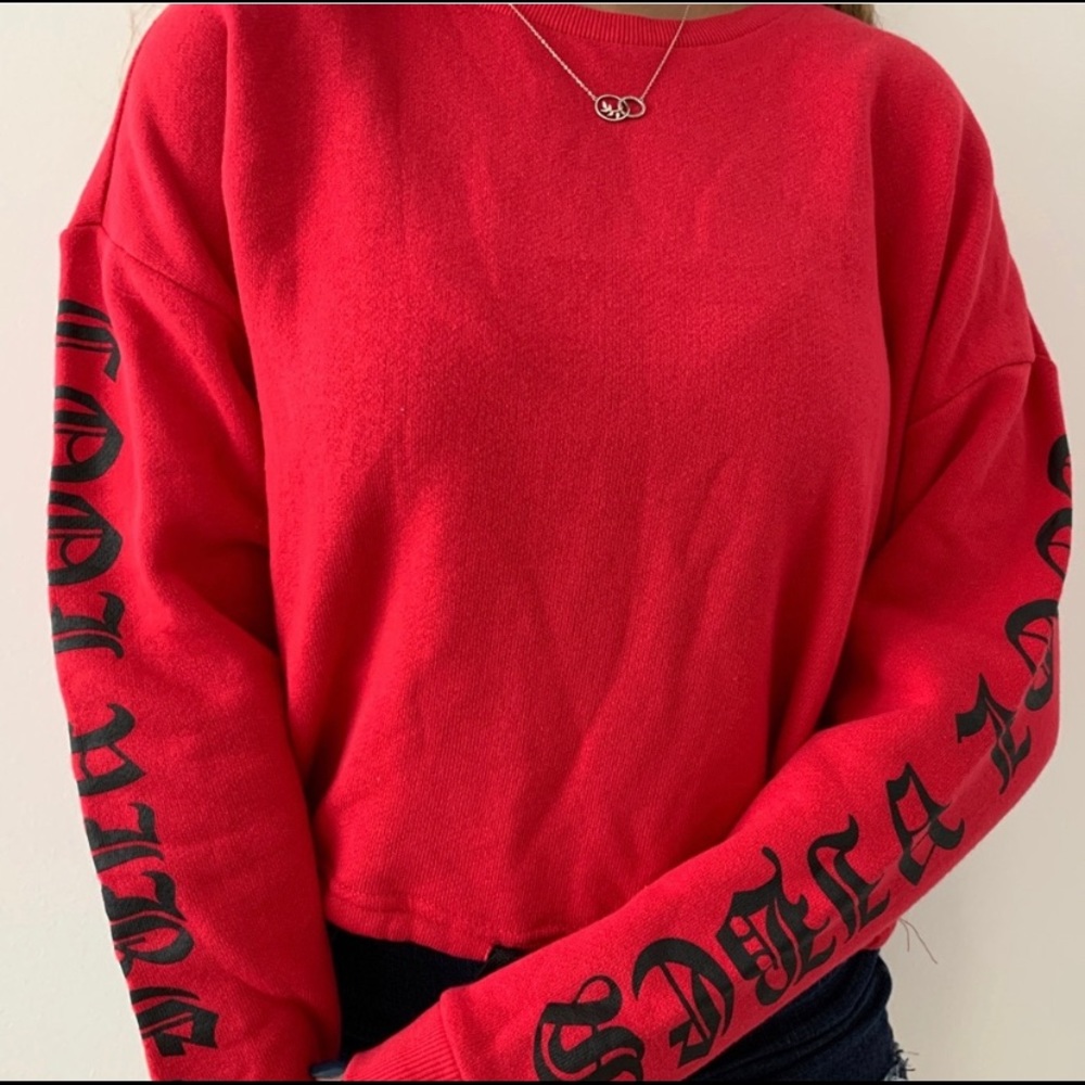 Red sweatshirt